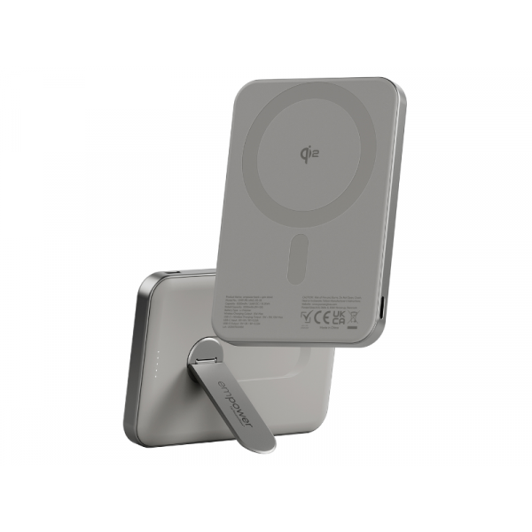 Empower by PanzerGlass 5000mAh Powerbank kitámasztóval (EM34876) titánium